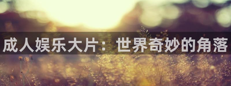 八戒八戒在线电影免费观看：成人娱乐大片：世界奇妙的角落